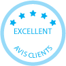Pictogramme excellent avis clients