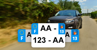 Image de plaque d'immatriculation de 4x4